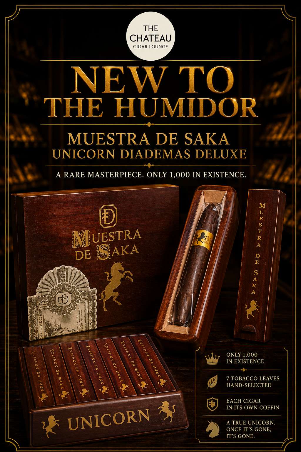 Rare Arrival: Muestra De Saka Unicorn Diademas Deluxe Has Landed at The Chateau Cigar Lounge