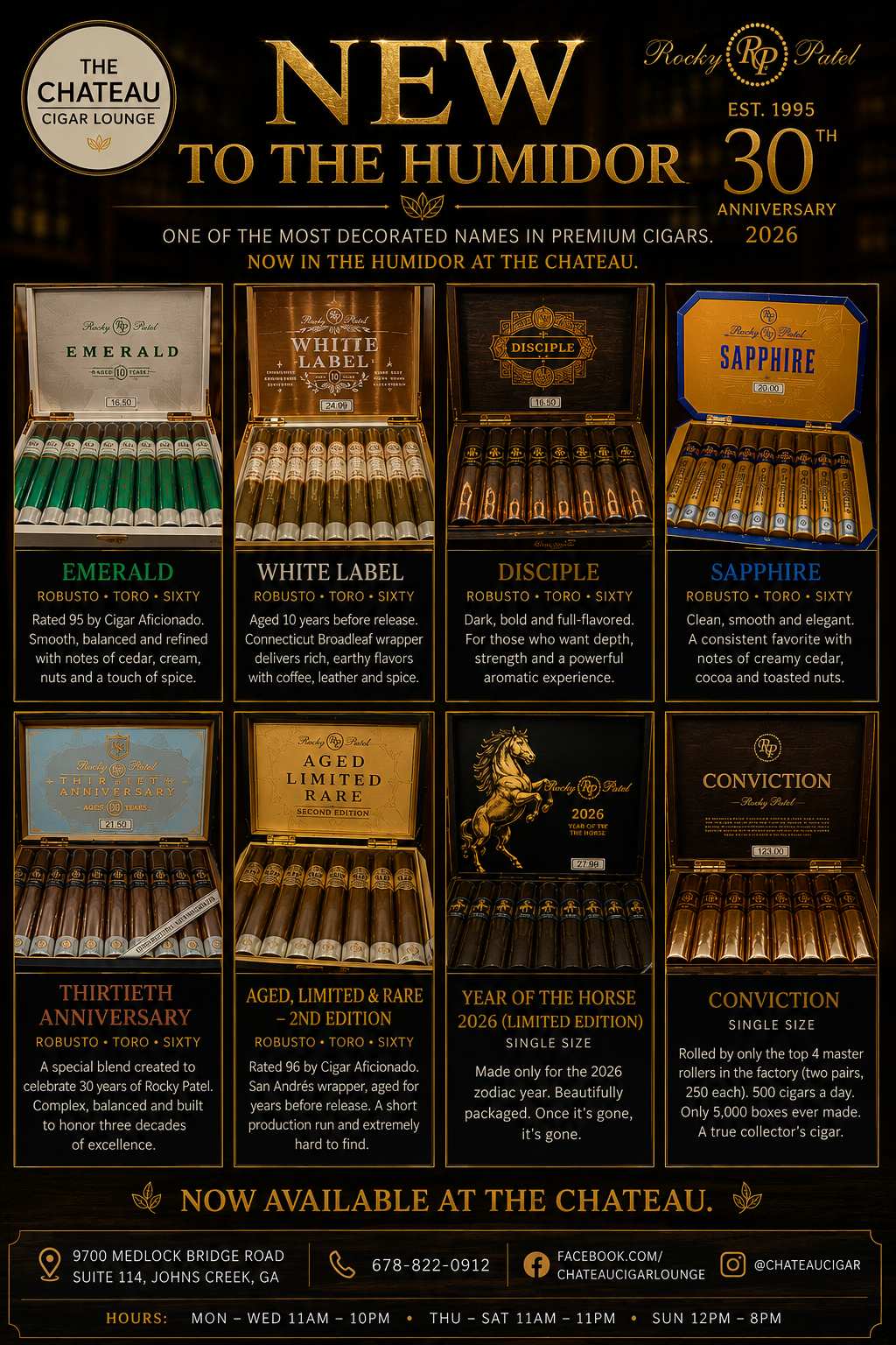 Rocky Patel Arrives at The Chateau